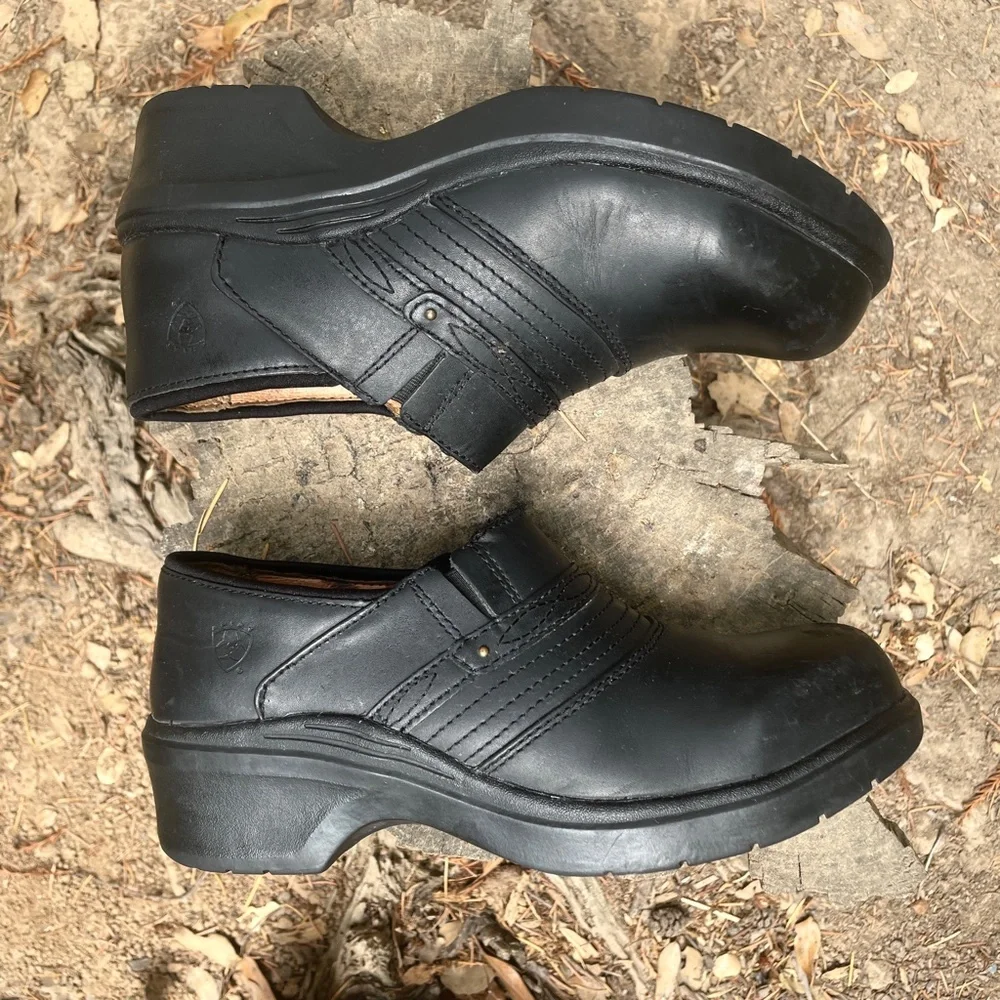 ARIAT WORK Women's Steel Toe Safety Clog Black SZ 8.5 - Picture 3 of 7